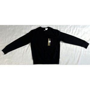 Athletic Works Boys Fleece Top Sweatshirt Large (10-12) Black Pullover